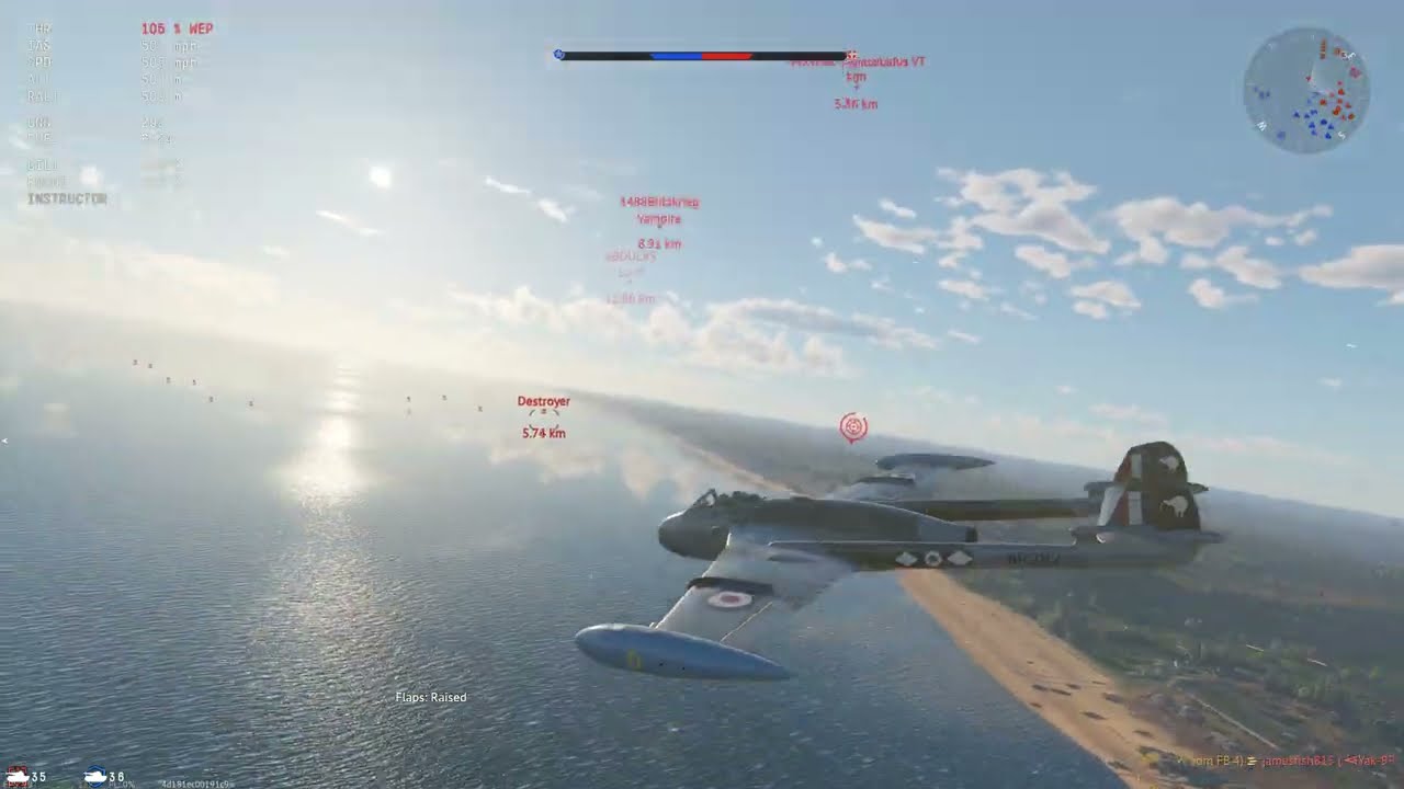 Venom FB.4  12 and 0  Coast of France  (AB)