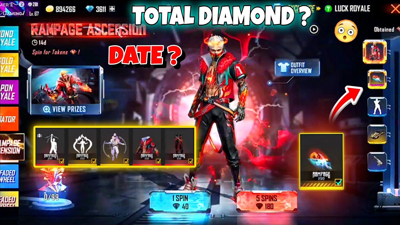 Rampage Evo Bundle Return 🤯| Valentine Mystery Shop Full Review | free fire new event | ff new event