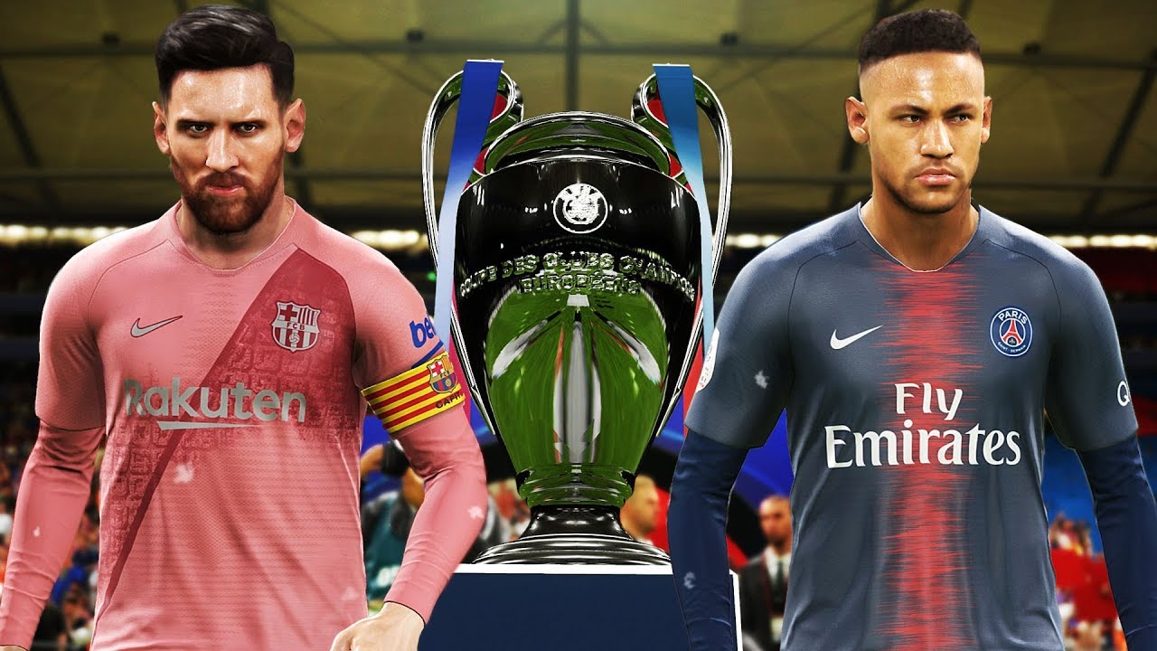 PES 2019 — ПСЖ против Барселоны — Финал Лиги чемпионов УЕФА [ЛЧ] — Неймар против Месси