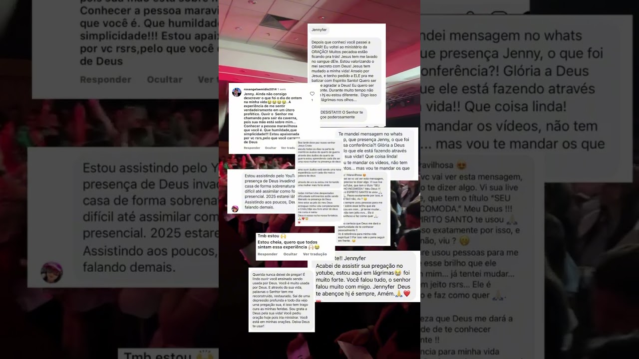 Que alegria ver tantos testemunhos poderosos da nossa Confer&ecirc;ncia Gera&ccedil;&atilde;o Reborn! 🙌🔥 #JennyferCosta