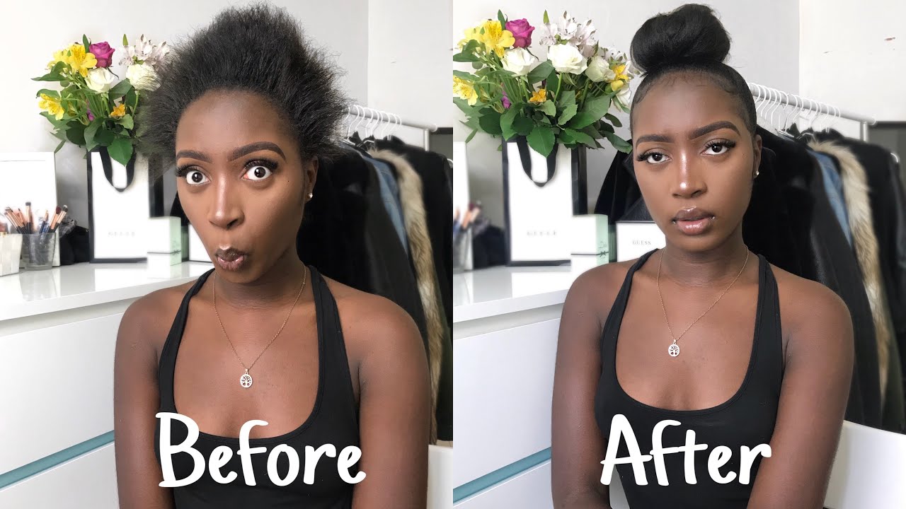 HOW TO SLEEK BUN ON SHORT HAIR | HAIR TUTORIAL