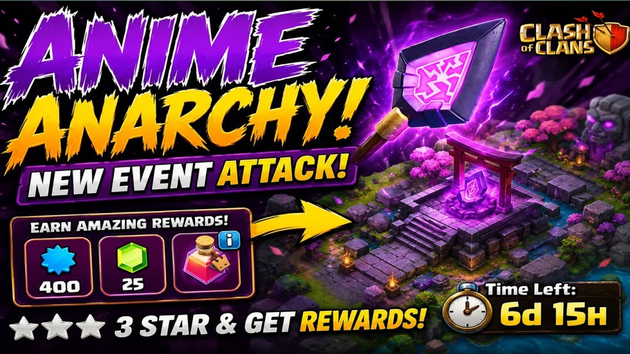 Anime Anarchy Event Full Guide 😱 Easy 3 Star Strategy | Clash of Clans #@wolf_sawin 