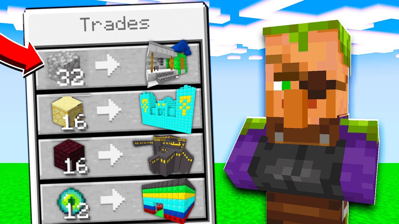 Minecraft Dar Satenii Fac Trade-uri Cu Structuri OP...