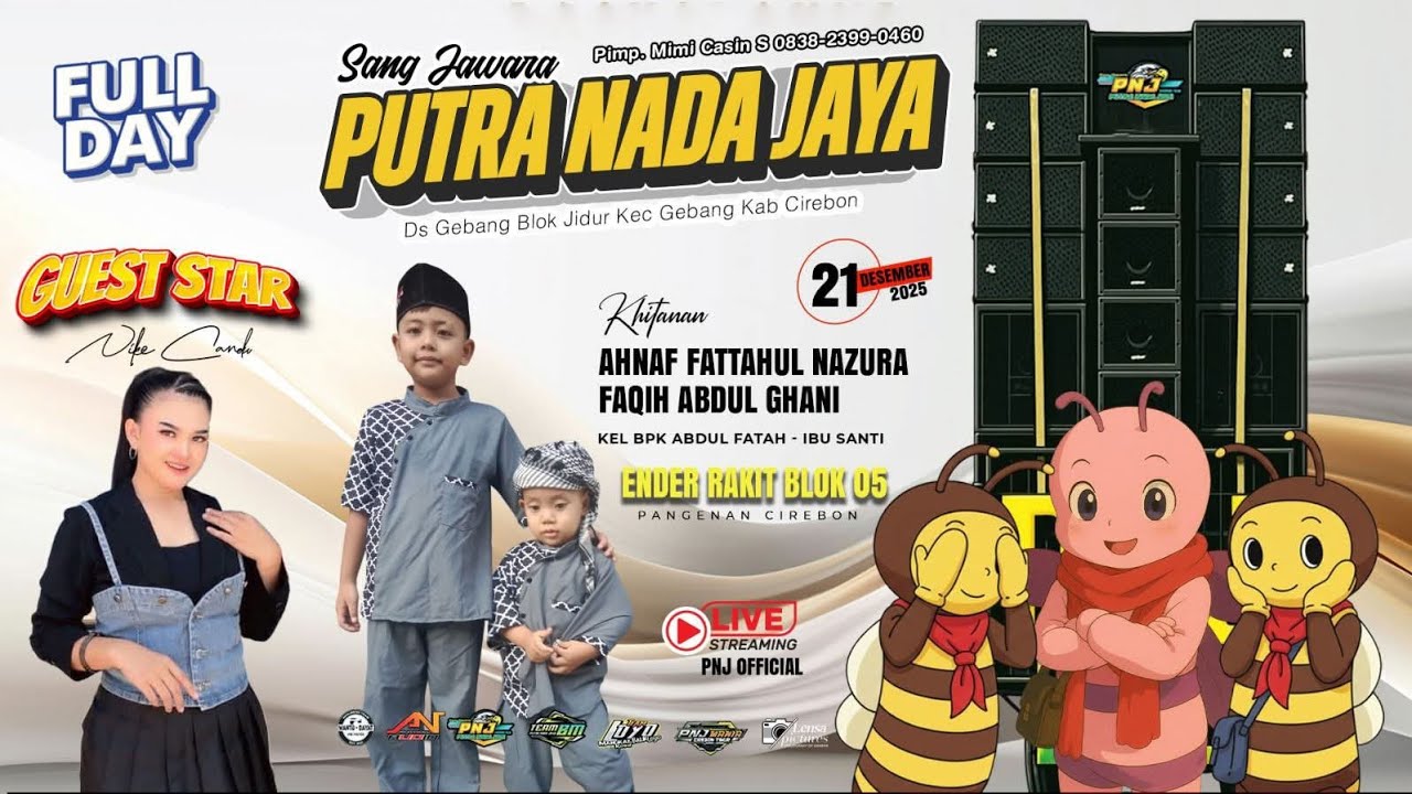 MEGA NYISIK || PUTRA NADA JAYA SHOW DS ENDER RAKIT PANGENAN CIREBON 21 DESEMBER 2025