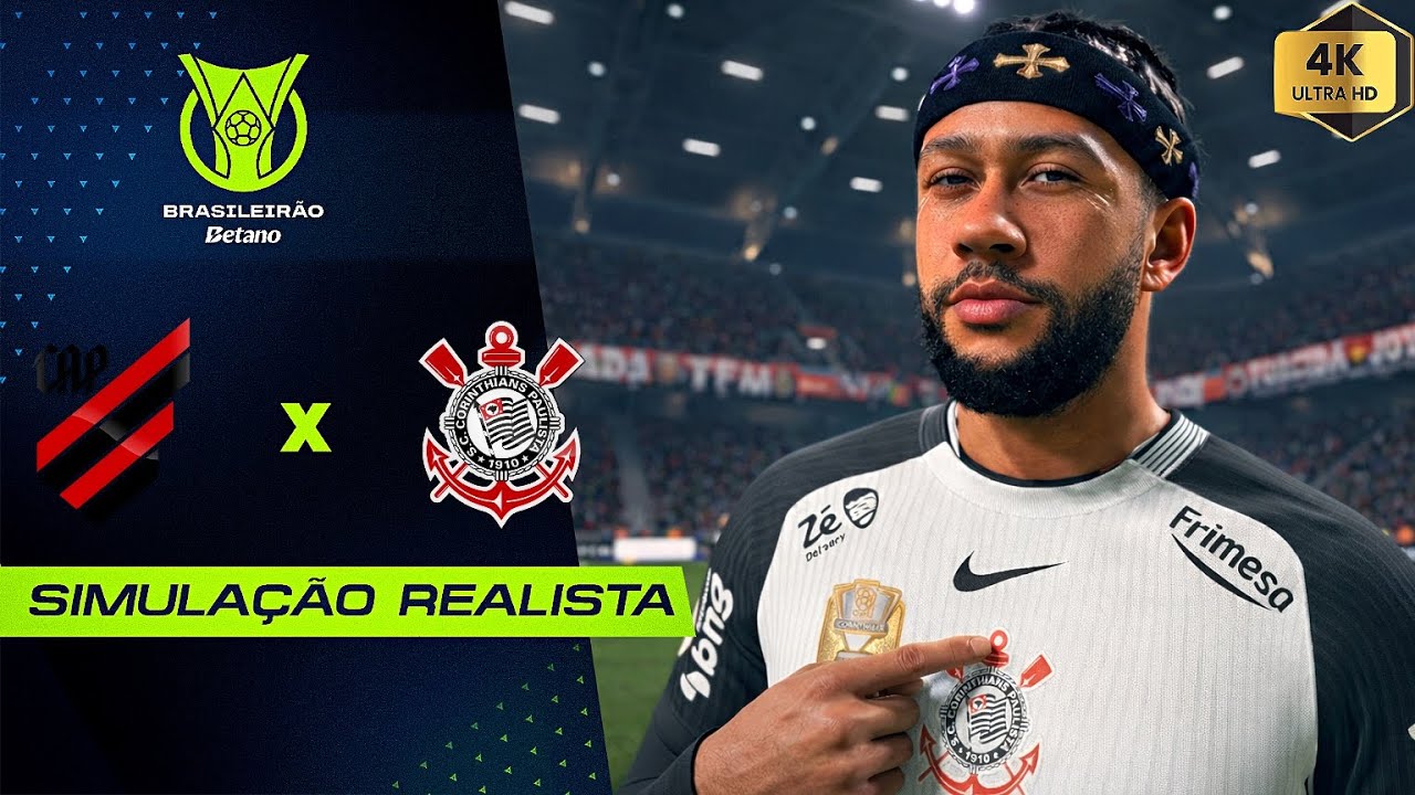 FC 26 4K - Athlético Paranaense vs Corinthians | Brasileirão 2026 | Simulação Ultra Realista.