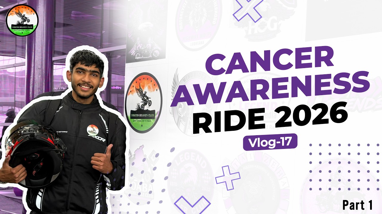 Cancer Awareness Ride 2026  | 1000+ Bikes, One Mission 💜 | Vlog - 17 | Part 1