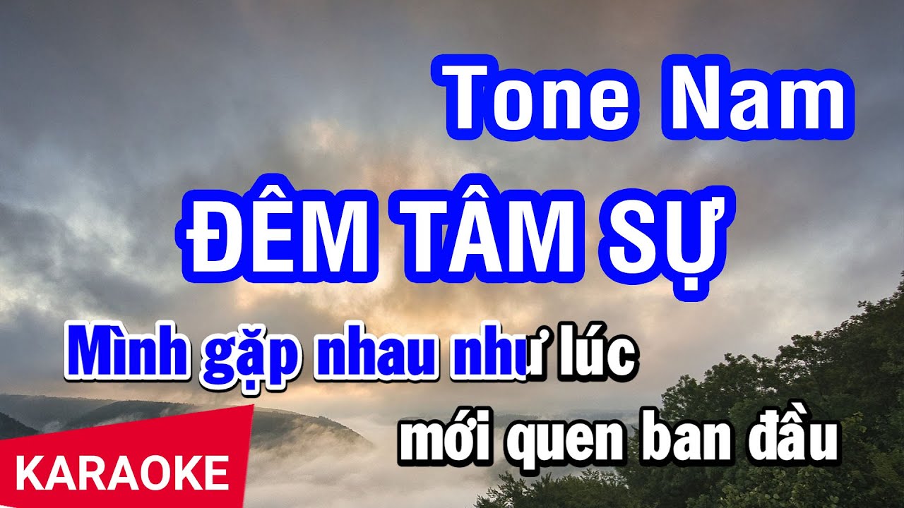Karaoke Đêm Tâm Sự (Ngọc Huyền) Tone Nam (Asia) | Nhan KTV