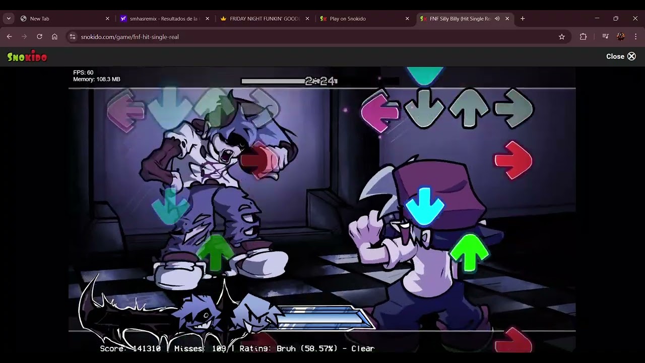 FNF Silly Billy Hit