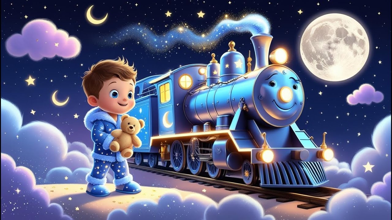 🚂✨ Milo and the Moonlight Train | Magical Bedtime Story for Kids 🌙🐧 #cartoonstory #kidsvideos