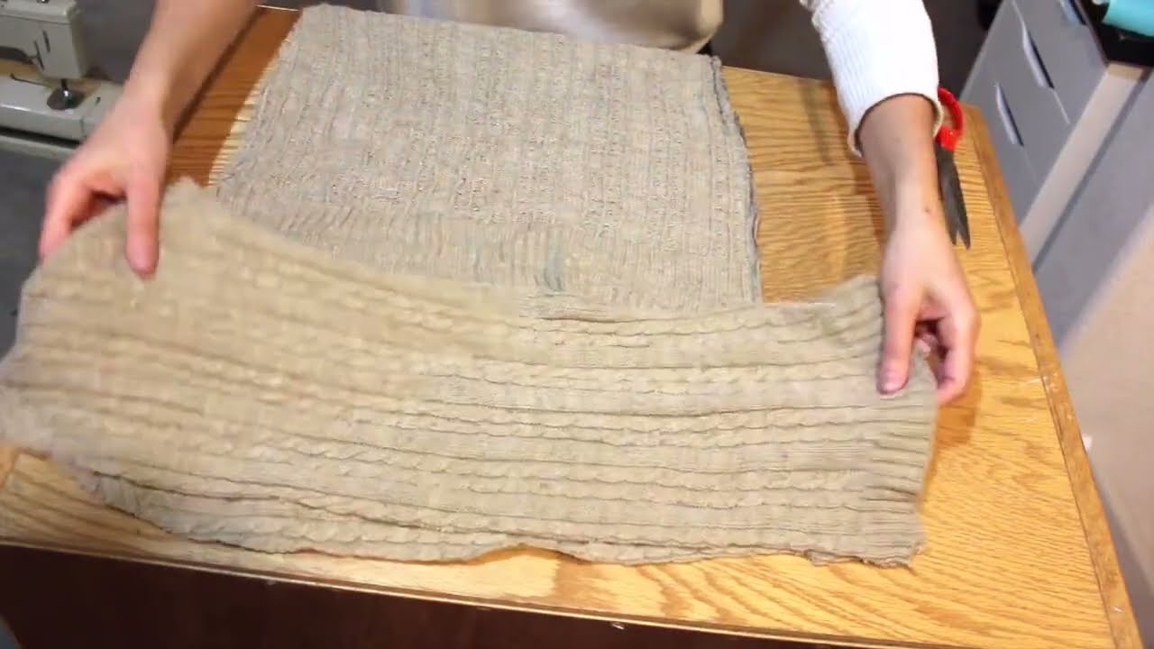 How to Make a Fitted Dress from Sweater Transformation Without Pattern-DIY Dress-Upcycle Clothing