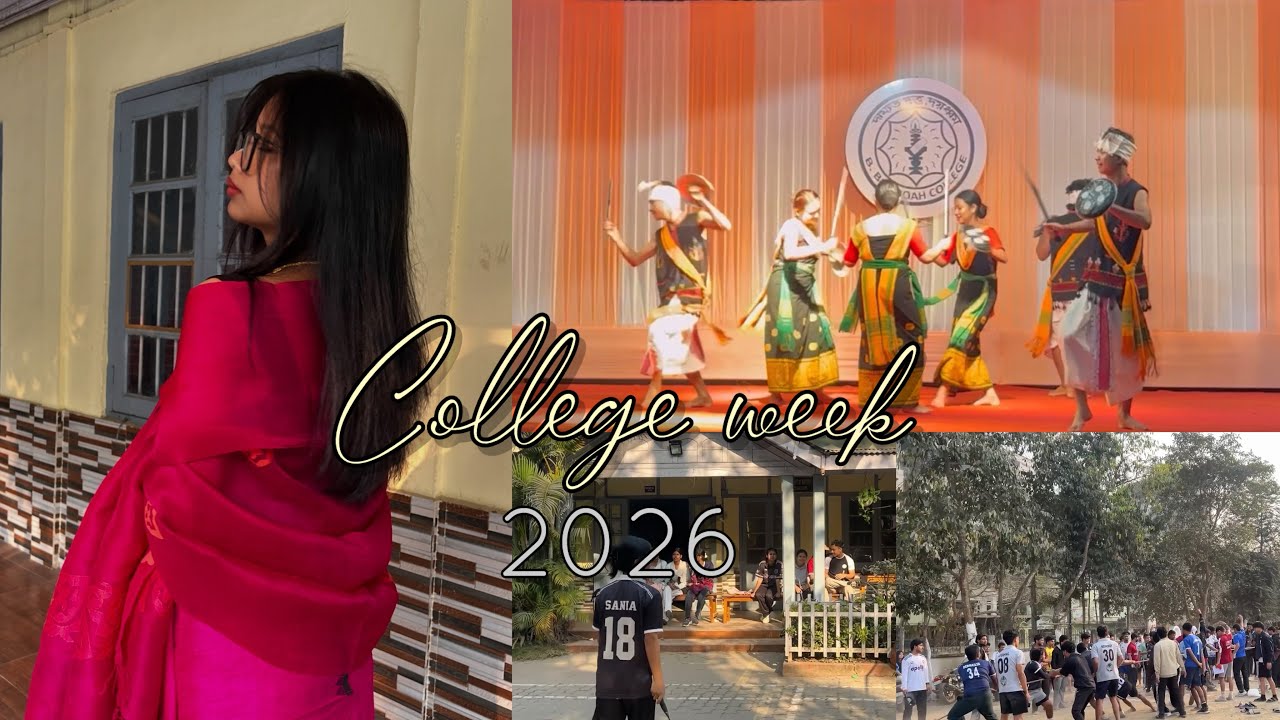 College week 2026 in Guwahati 🔥  | Cultural evening , sports 🏸 & crazy moments  🤩
