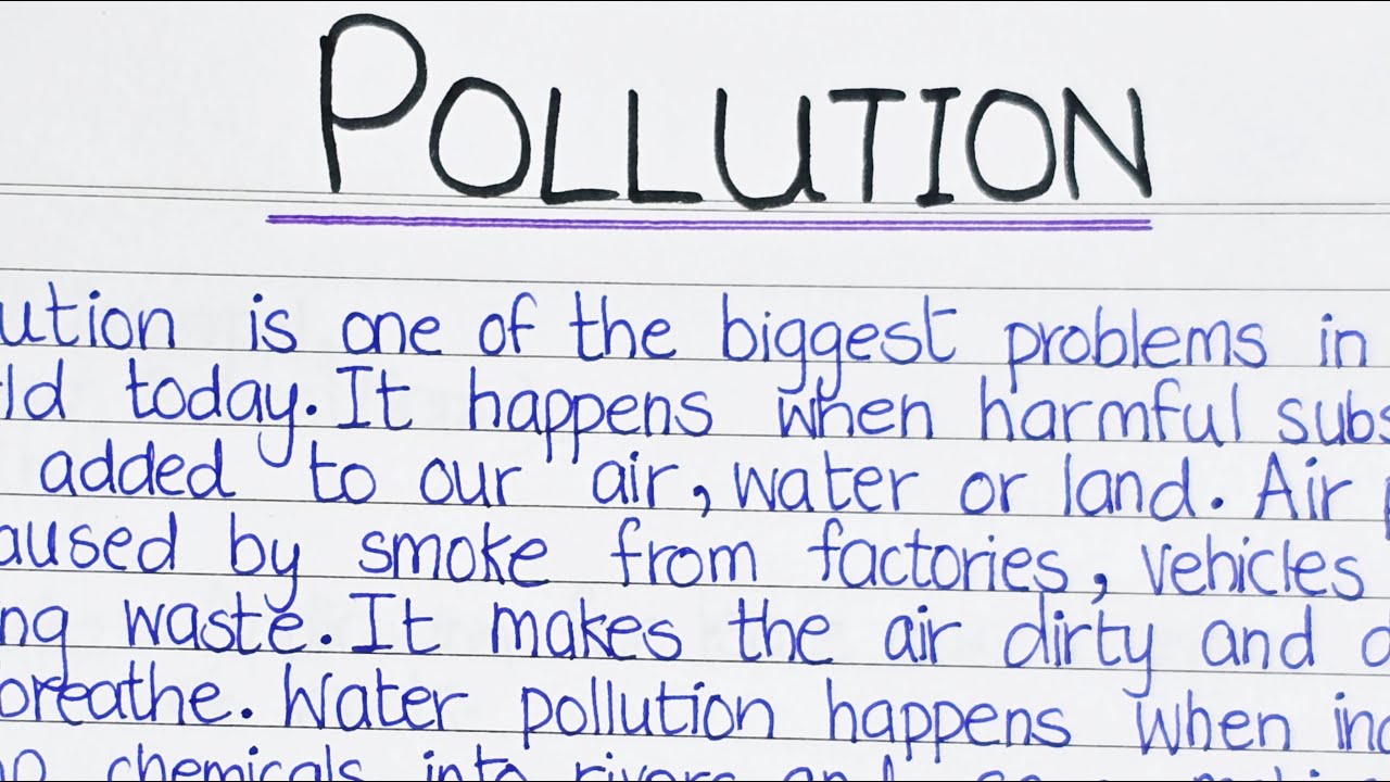 Essay on pollution | Pollution essay | Pollution paragraph | paragraph on pollution