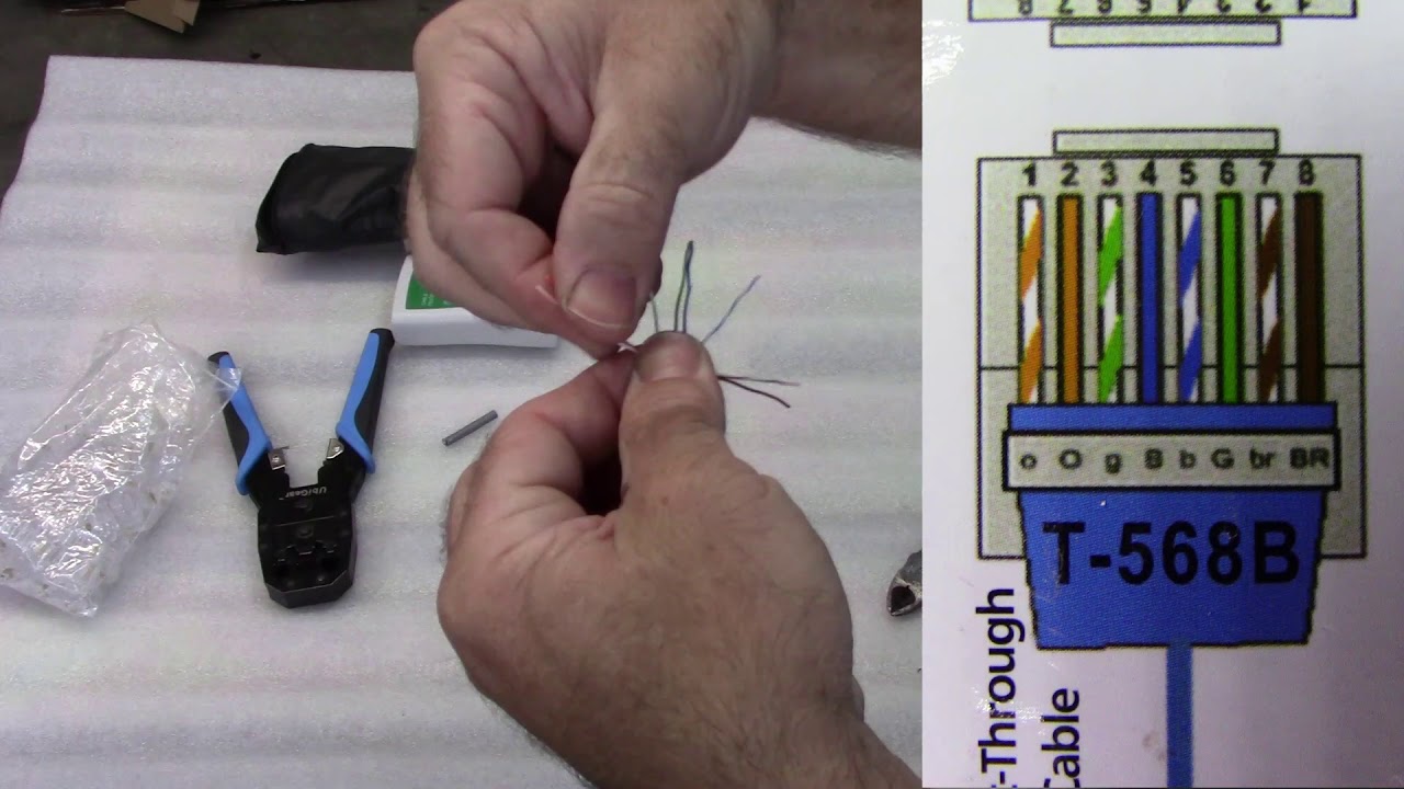 How to make RJ45 Network Patch cables. Cat 5E and Cat 6