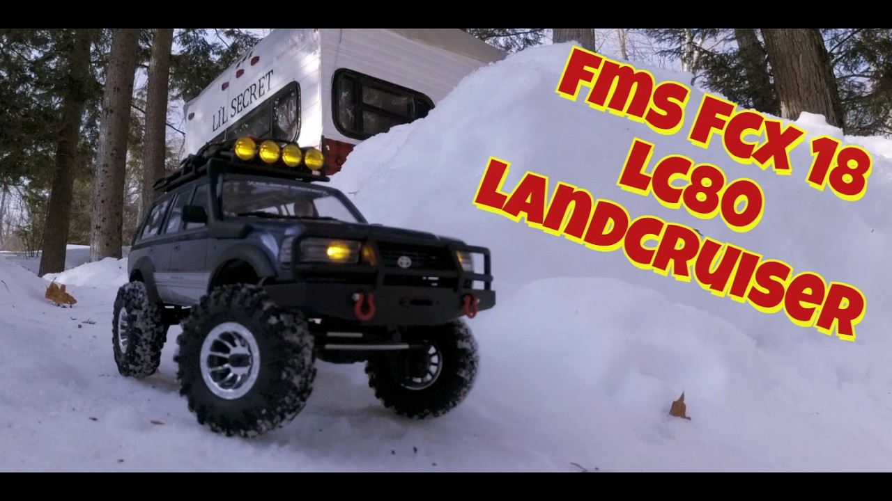 FMS FCX18 LC80 TOYOTA LANDCRUISER-SNOW TRAIL RUN#fms #fcx18lc80#lc80#landcruiser