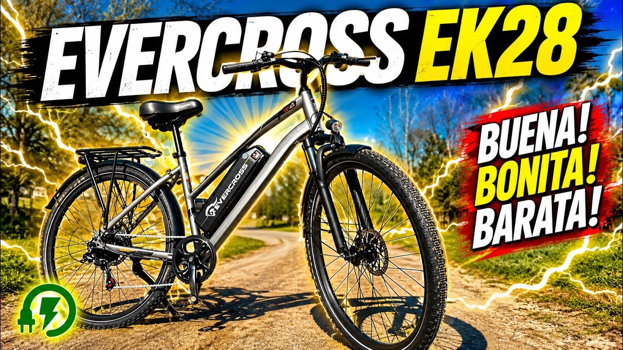 La mejor bicicleta electrica calidad precio! EVERCROSS EK28