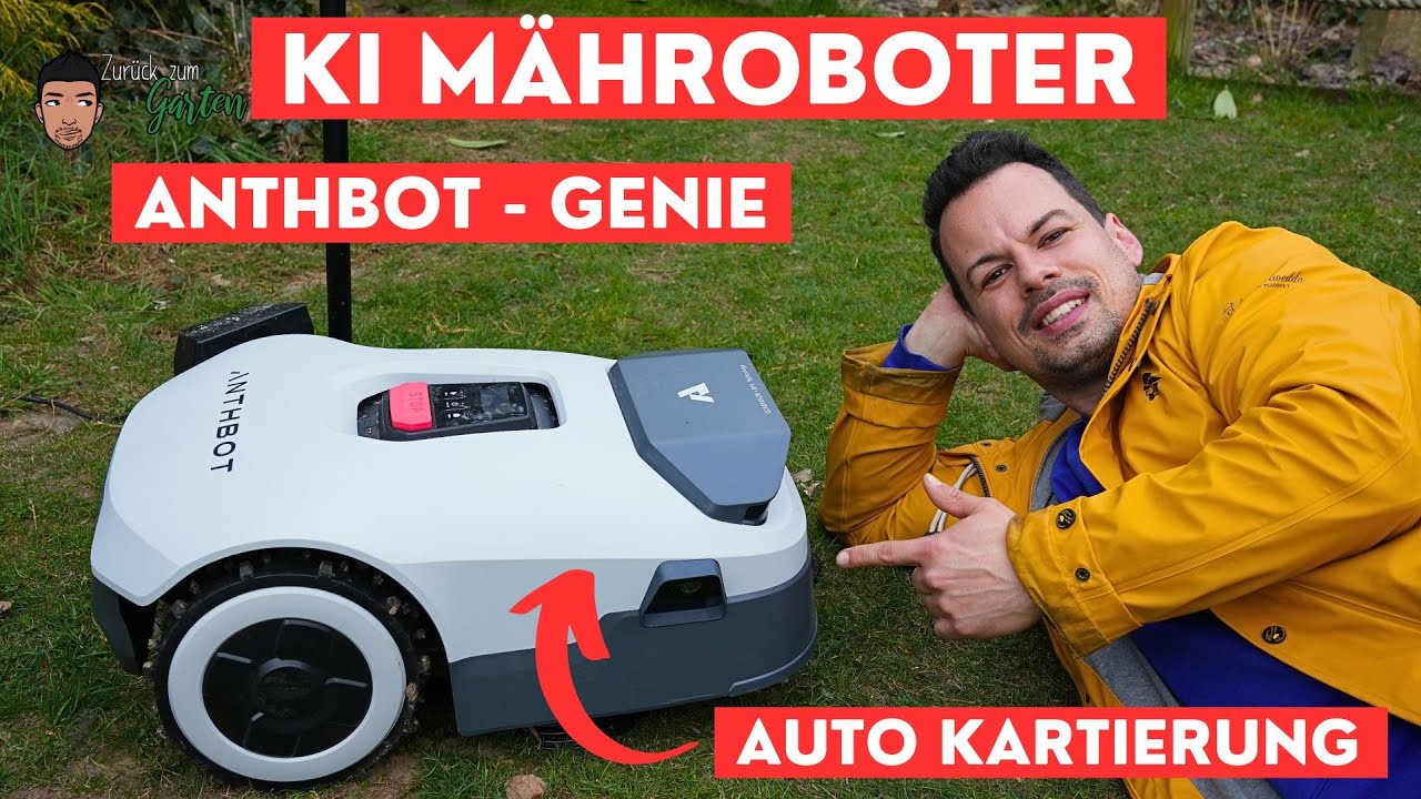KI gesteuerter M&auml;hroboter mit automatischer Karten Erstellung in Test 2025- Der Anthbot Genie