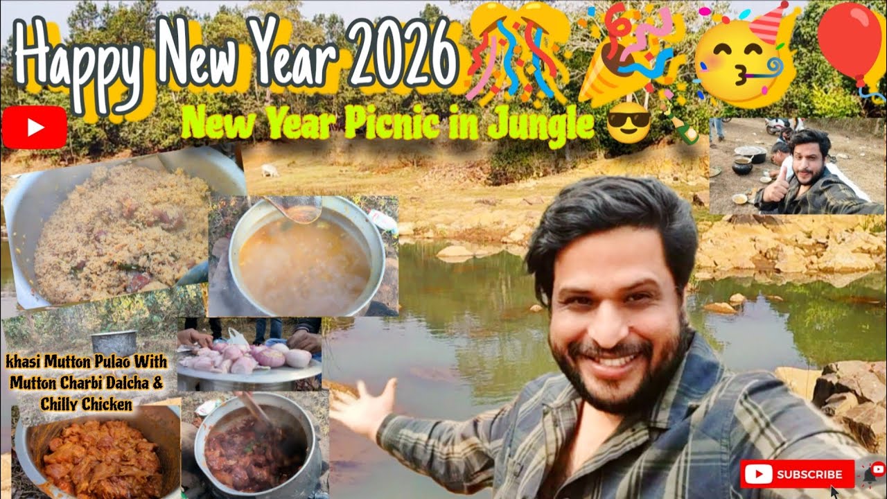 Happy New Year 2026🎊🎉🥳🎈||New Year Picnic in Jungle😎|New Year Special Jungle Picnic Vlog|Picnic Party