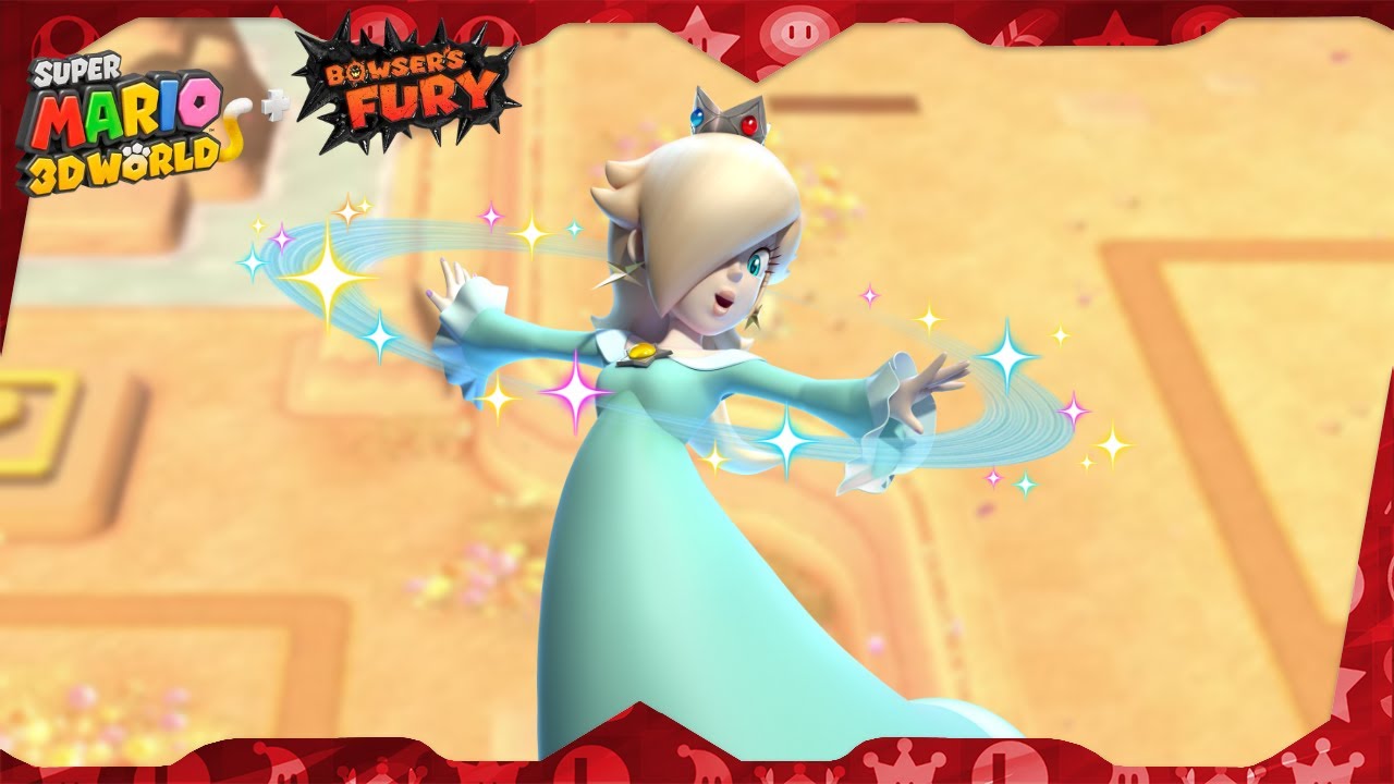 Super Mario 3D World for Switch ᴴᴰ | World 2 (All Green Stars & Stamps) Solo Rosalina