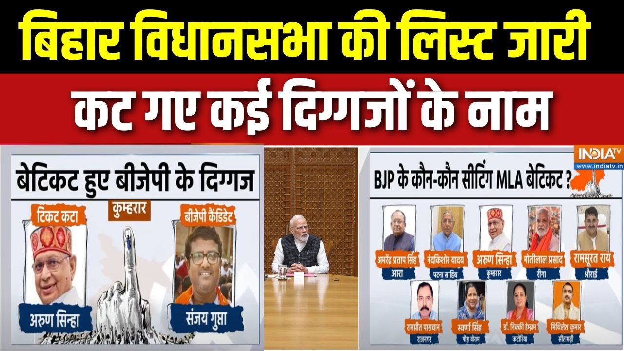 BJP Bihar Vidhan Sabha List: बिहार विधानसभा चुनाव 2025 के लिए 71 उम्मीदवारों की पहली सूची जारी