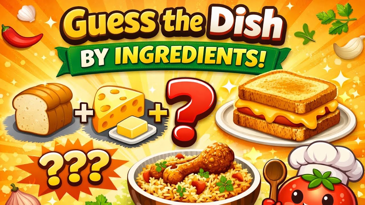 Guess The Food By Ingredients 🍔🤔 | Food Quiz Challenge | Only 1% Get All Correct!