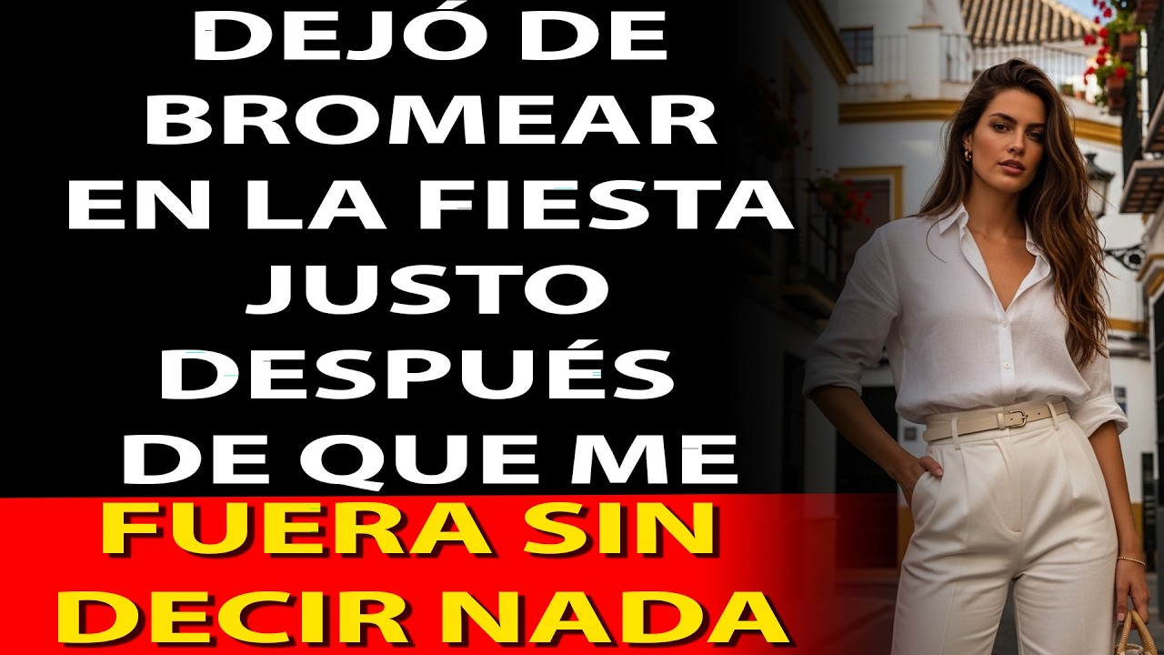 En la fiesta, sus bromas cesaron cuando salí sin decir nada 😶‍🌫️💔