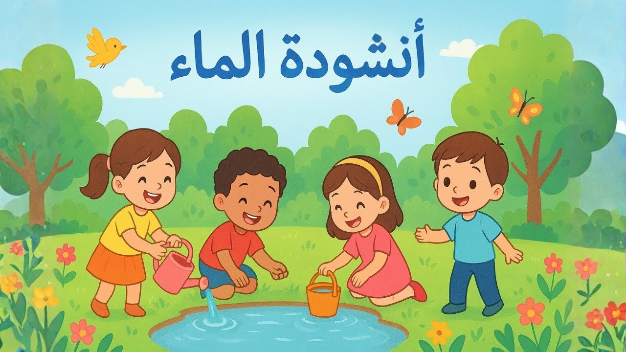 أنشودة الماء للسنة الثالثة إبتدائي في الجزائر ملحنة ومكررة للحفظ