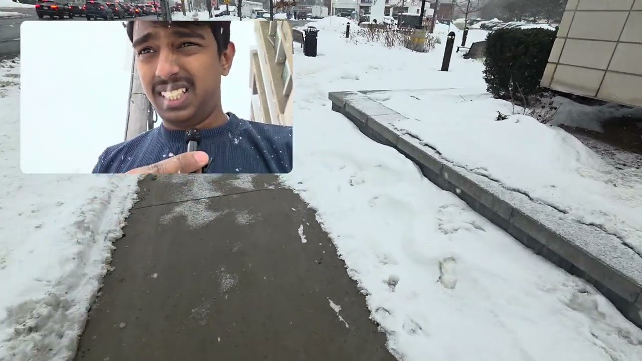 Walking in Heavy Snow Just to Withdraw $100 💸 | Canada Winter Reality