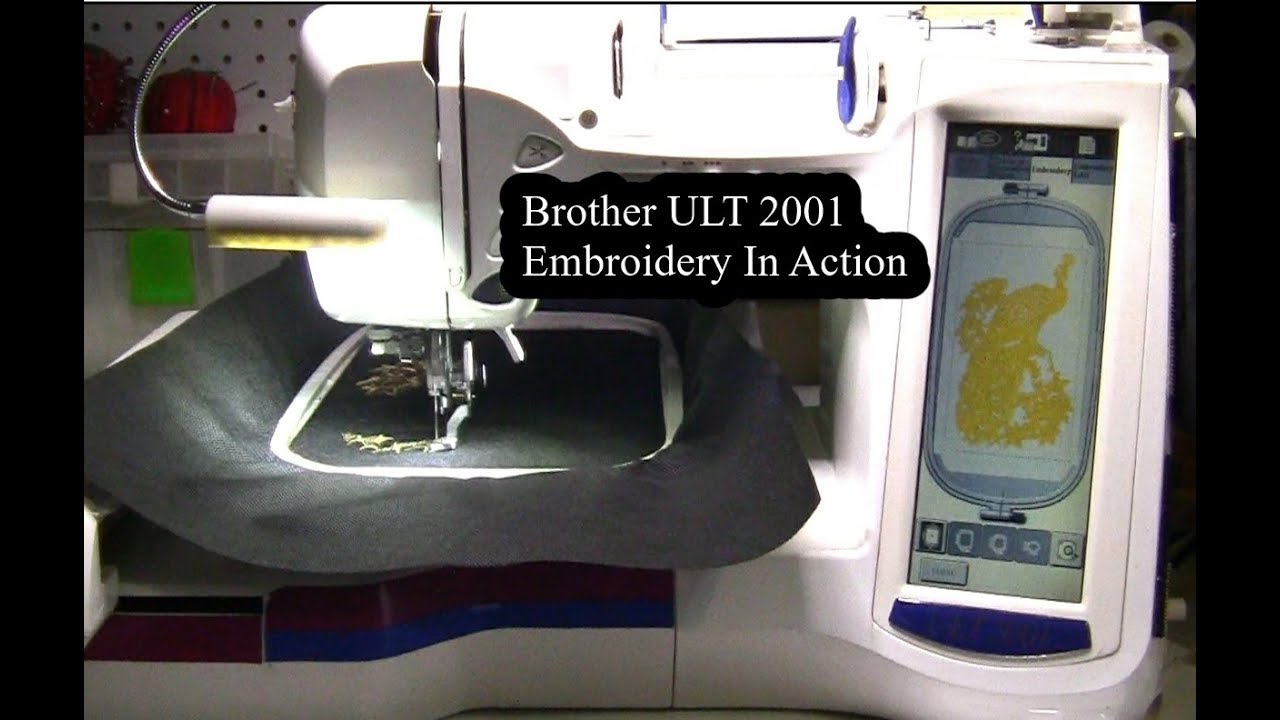 Brother ULT 2001 Embroidery In Action