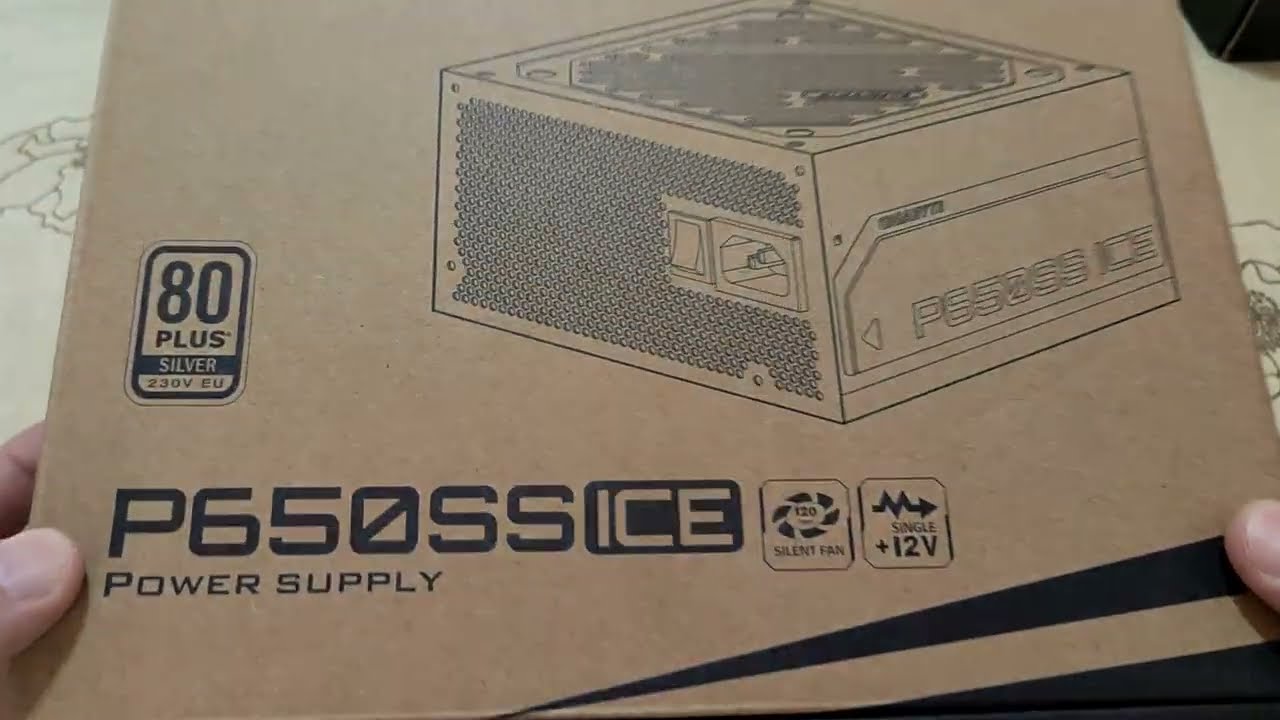 unbox fuente gigabyte 650 watts