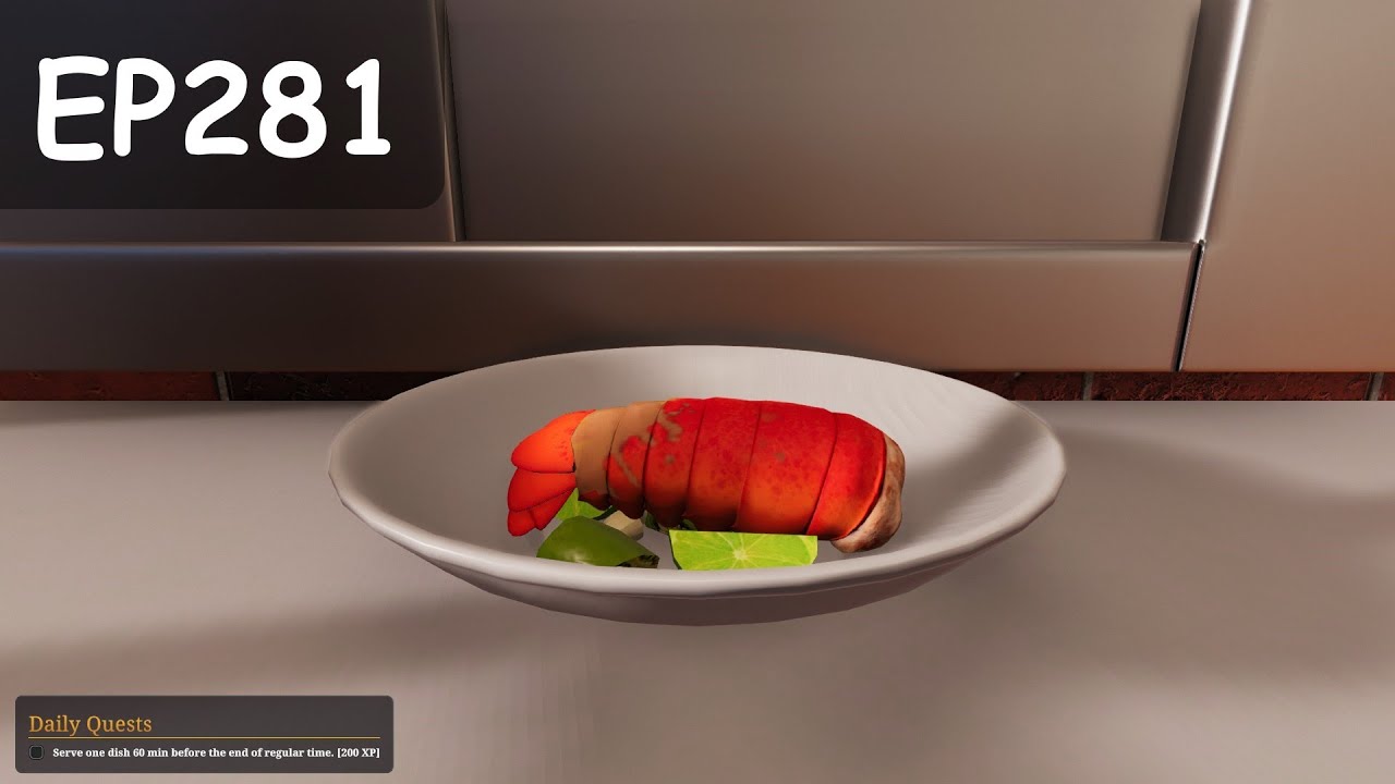 Cooking Simulator EP281: [5 звёзд] Жареный хвост лобстера в лаймовом соусе