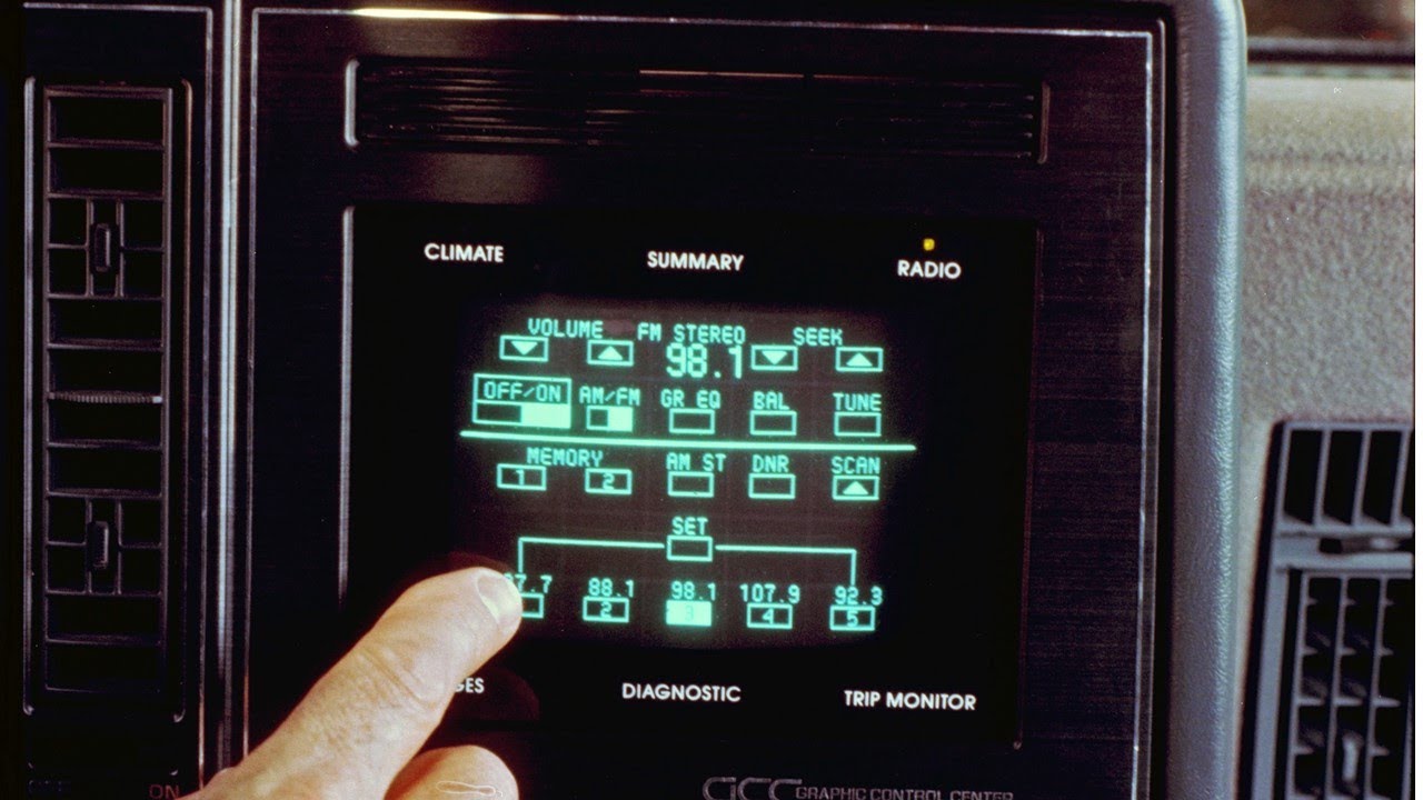 Worst Automotive Inventions & Interiors: Buick Goes Hi-Tech with the 1986 Riviera's GCC Touchscreen