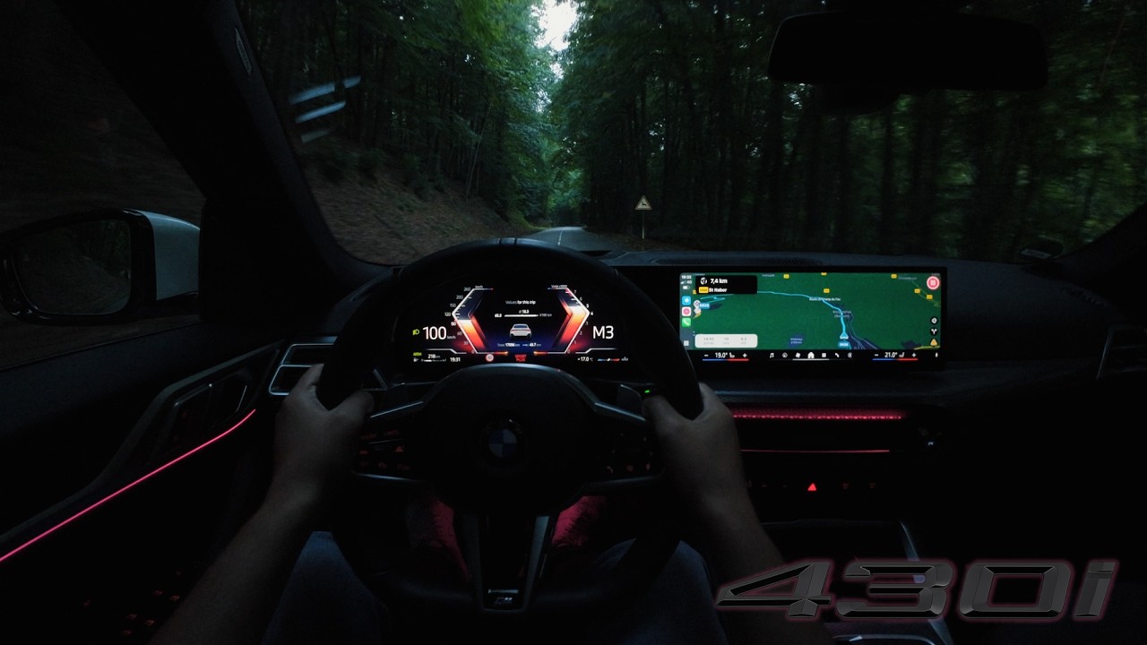 2025 BMW 430i // POV and EXHAUST SOUND in the MOUNTAINS // Uphill #4k #asmr #bmw