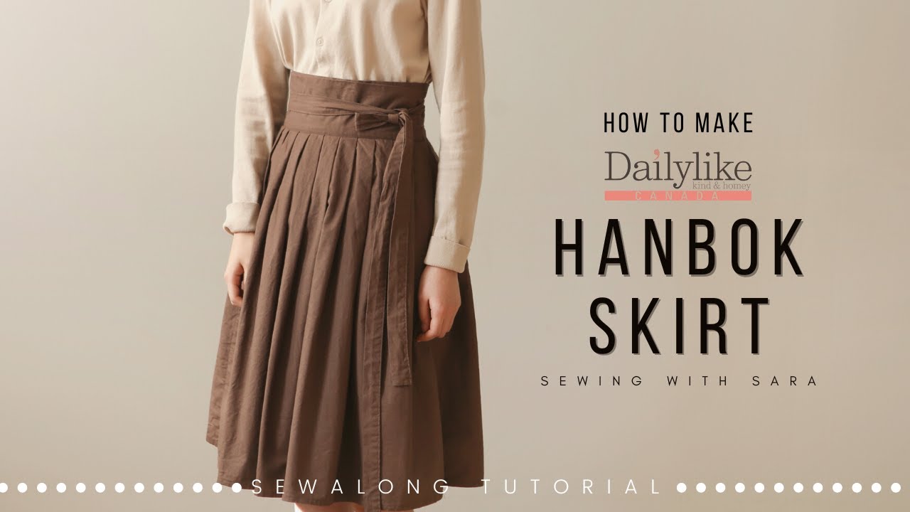 How to make Hanbok Skirt | Sew Along Tutorial from Sewing Therapy