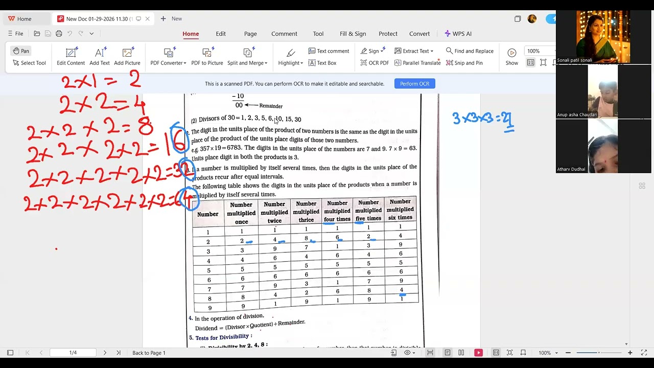 7 th scholarship dividend, divisor, test of divisibility 