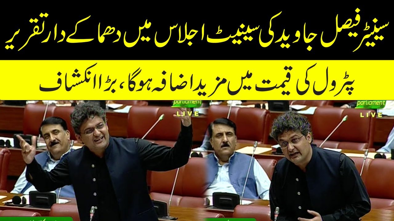PTI Senator Faisal Javed Speech In Senate Session