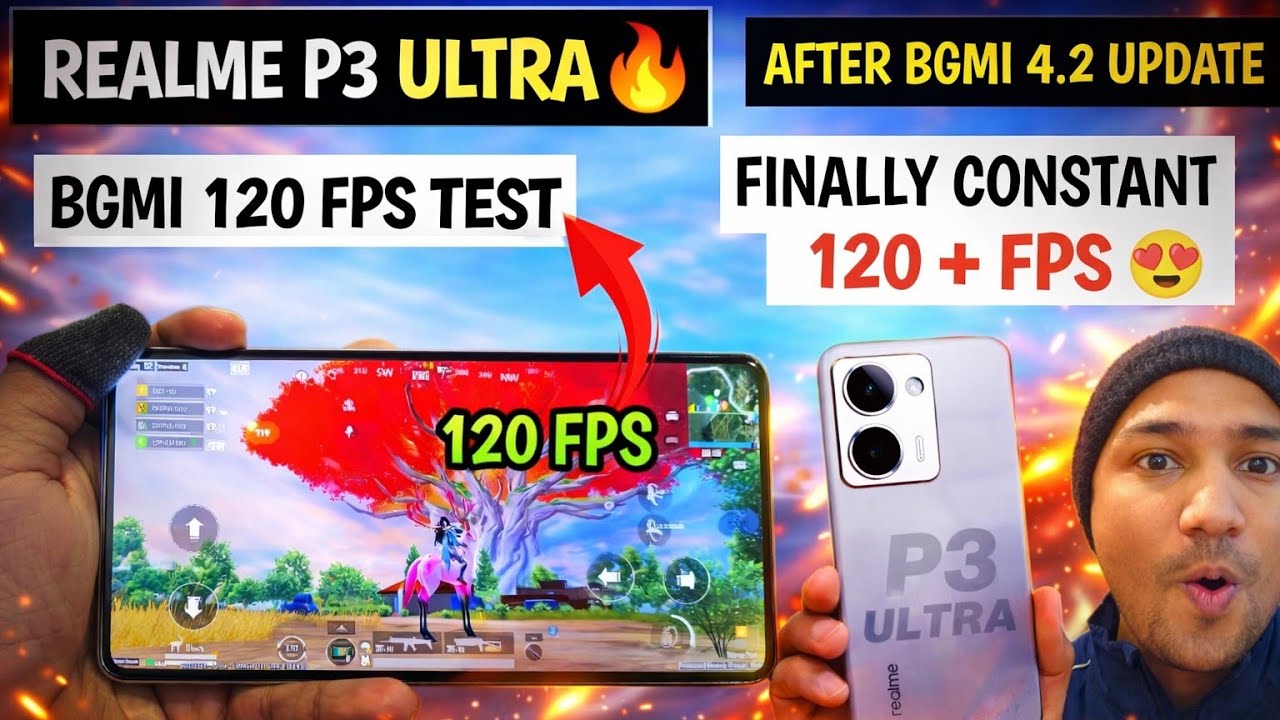 Realme P3 Ultra Bgmi 120 Fps test | Bgmi 4.2 Update | Constant 120 Fps | Realme P3 ultra bgmi test