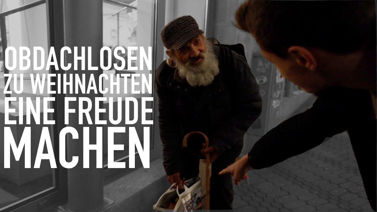 Obdachlosen zu Weihnachten eine Freude machen