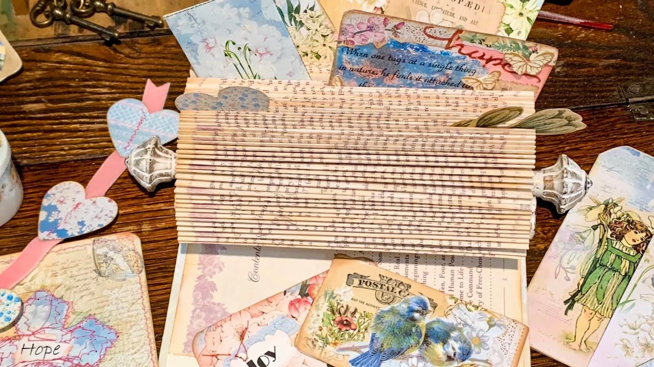 Altered Book Rolodex, Rolodex Cards, & Spring Embellishments