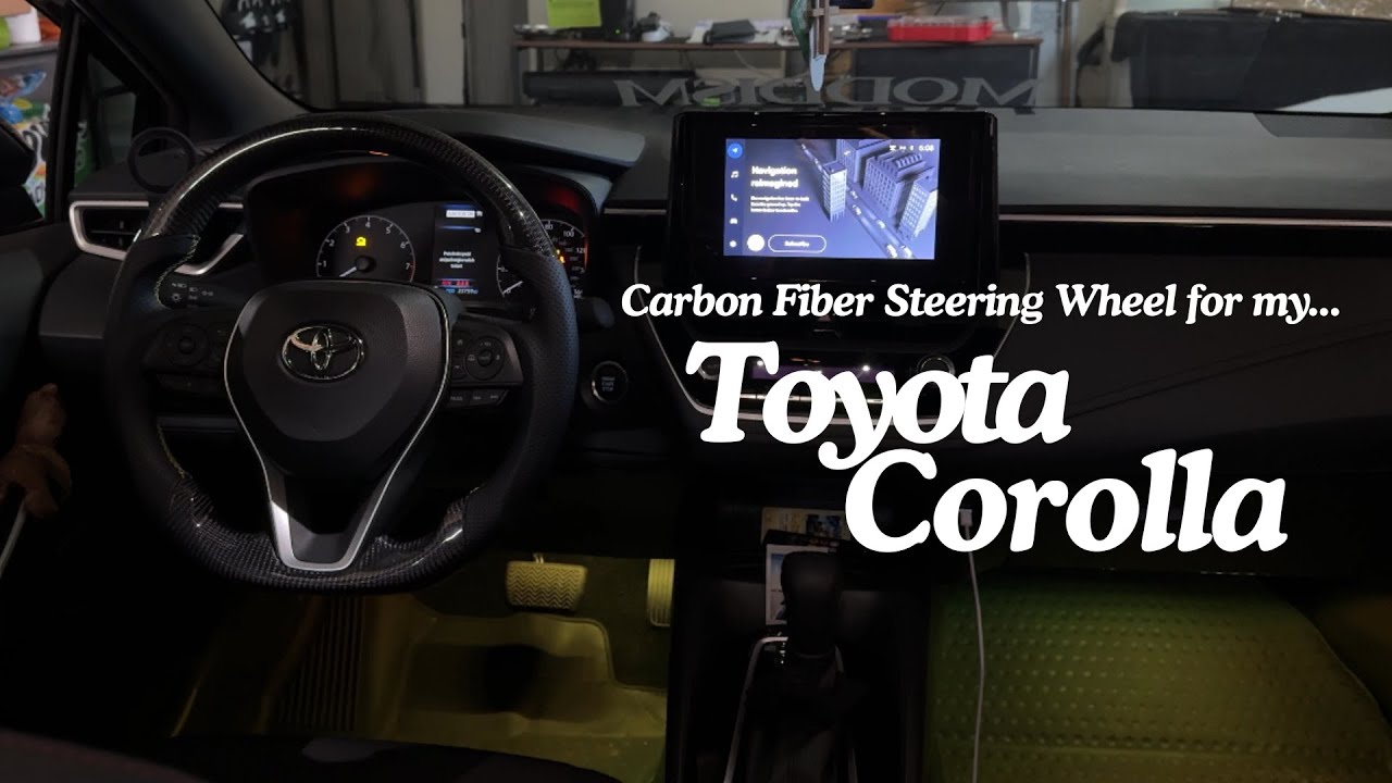 Installing a Carbon Fiber Steering Wheel for the E210 Toyota Corolla (2019-2025)