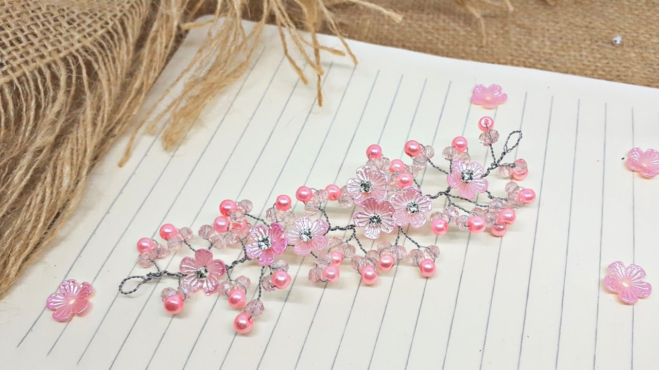 Diy hairvine | how to make a hairvine / cara membuat headpiece