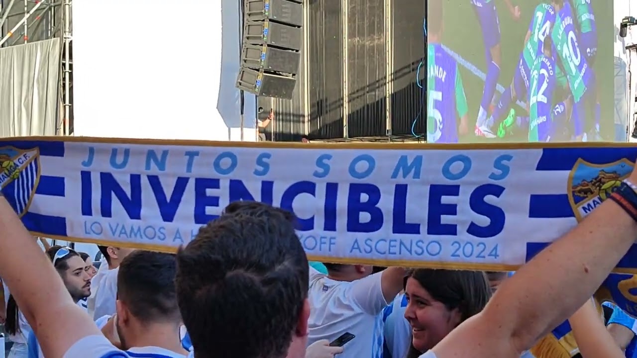 BRUTAL, Impresionante el ambientazo en el Auditorio de Málaga para el Málaga C.F. Vs Nástic.