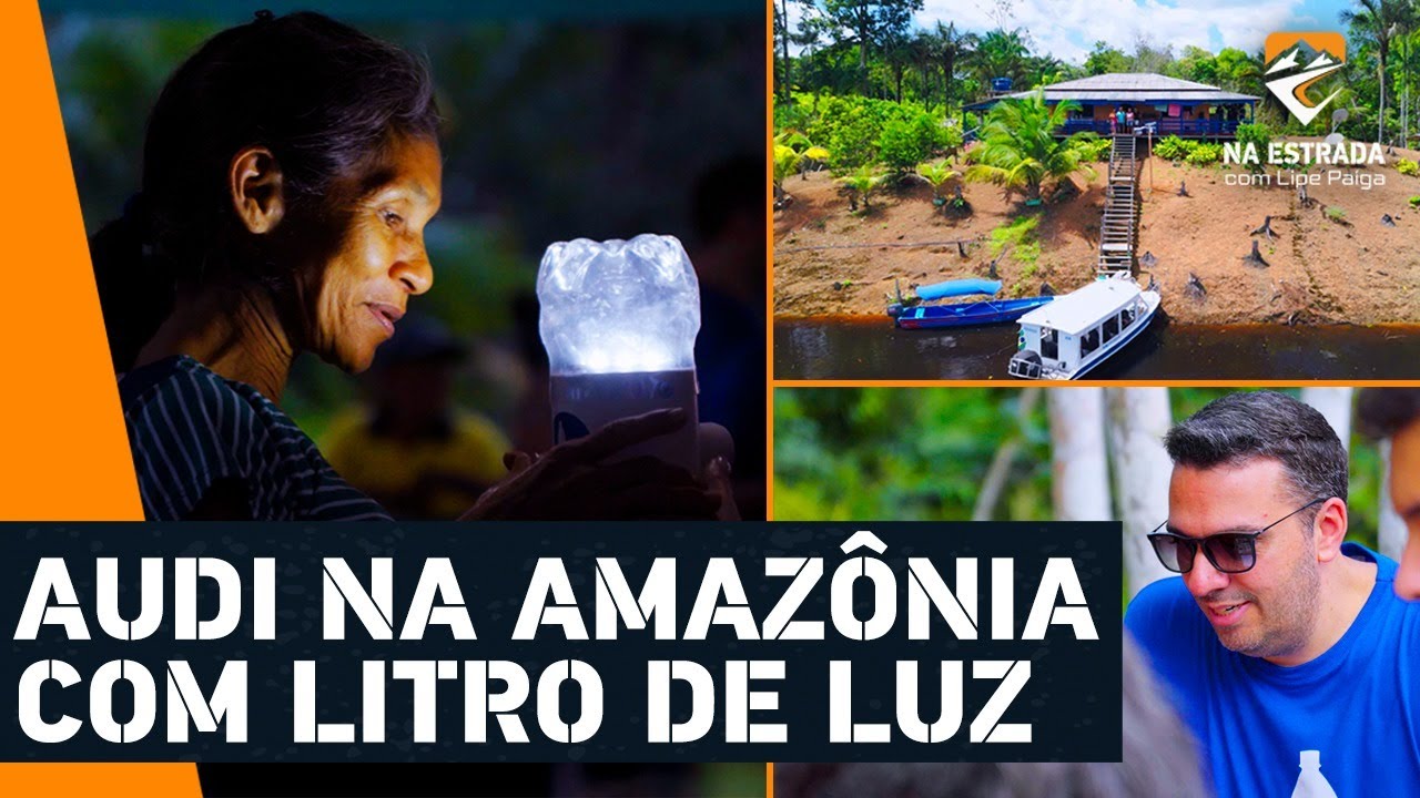 Na estrada vai para a Amazônia com a Audi para ação do Litro de Luz