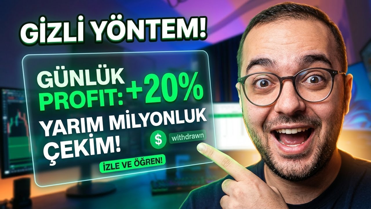 YARIM MİLYONLUK &Ccedil;EKİM! 💸 Forex'te G&uuml;nl&uuml;k %20 Kazanma Stratejim