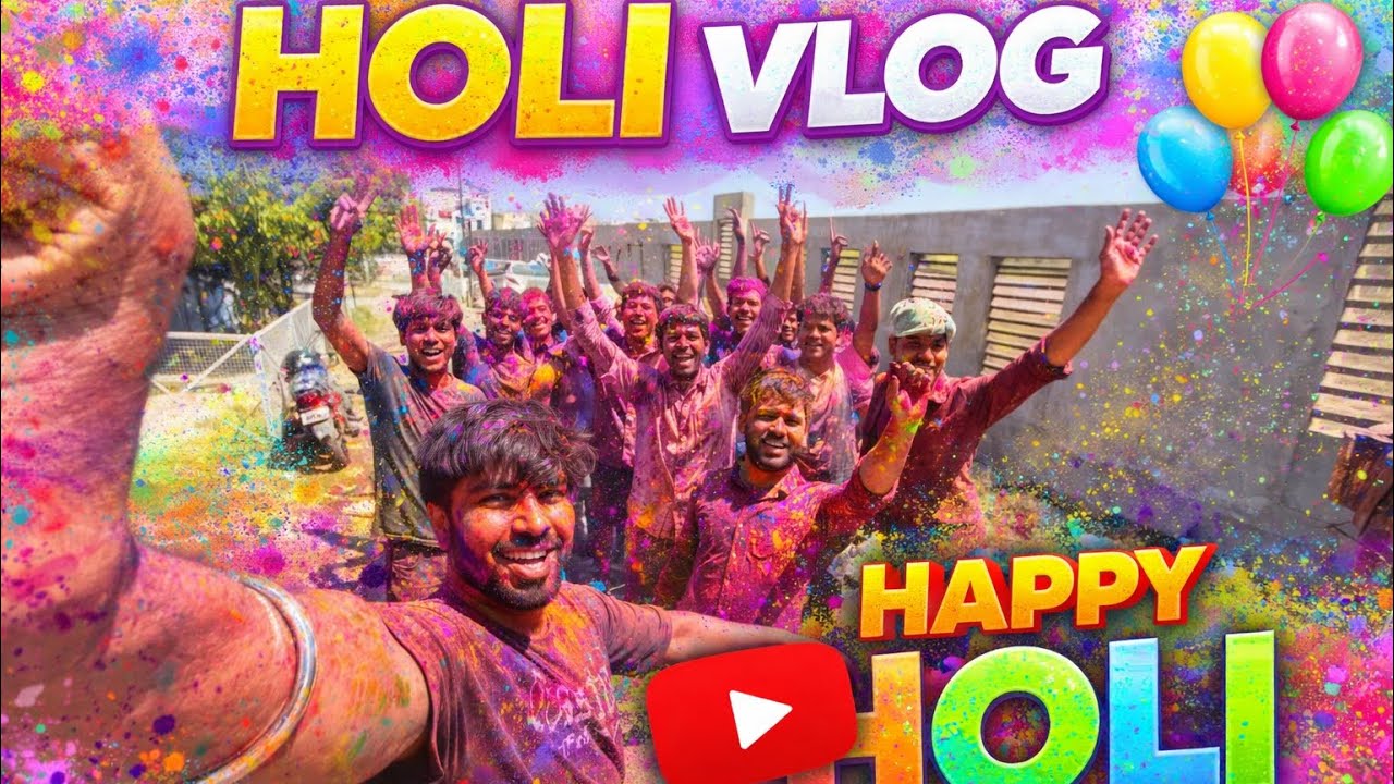 Maja aa gaya bhai aaj to , Bhaiyo ke sath 2026 ki holi ♥️🧡💛💙💜🤍💖#holi #holispecial #masti #enjoy 