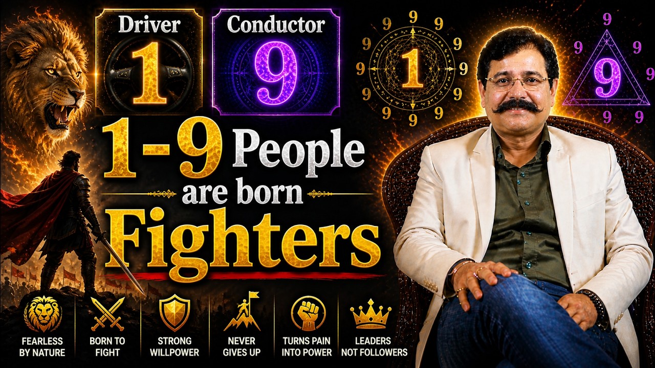 🔥 Driver 1 Conductor 9 Numerology Combination | Personality, Warrior Energy & Hidden Truths Decoded