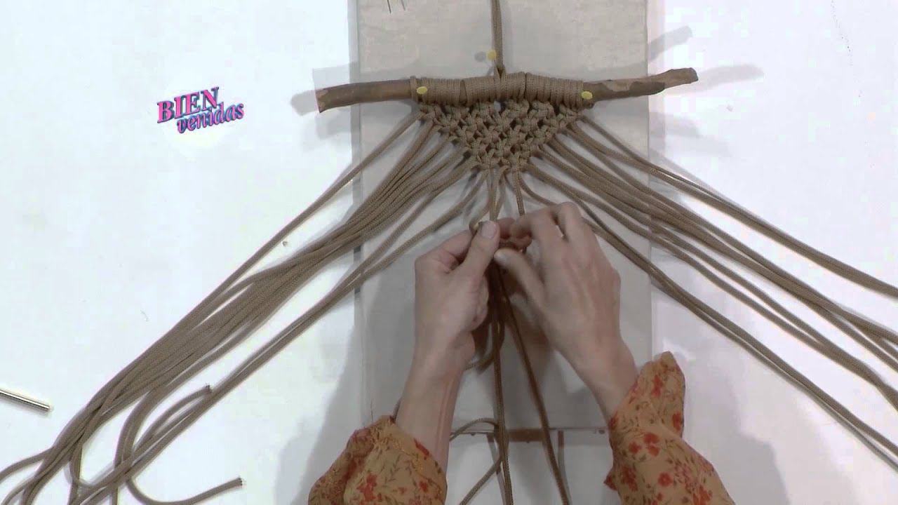 Patricia Belvedere - Bienvenidas en HD - Hace un tapiz para vasija con macramé.