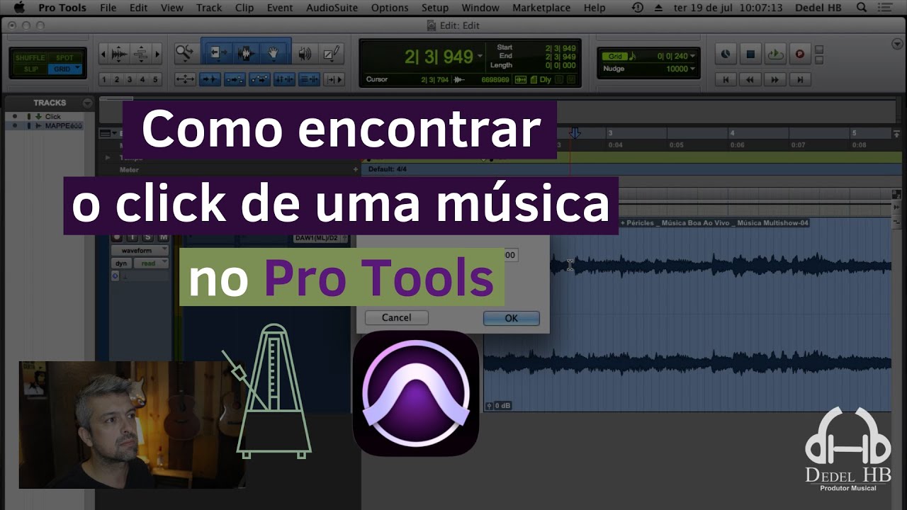 Como encontrar o BPM de uma musica no Pro Tools