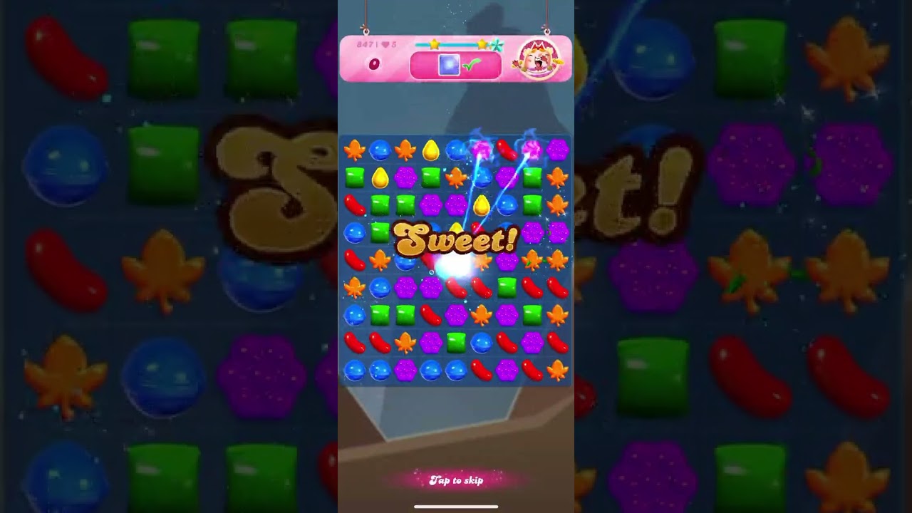 Candy crush (mastery at first try) 🍭 🍬