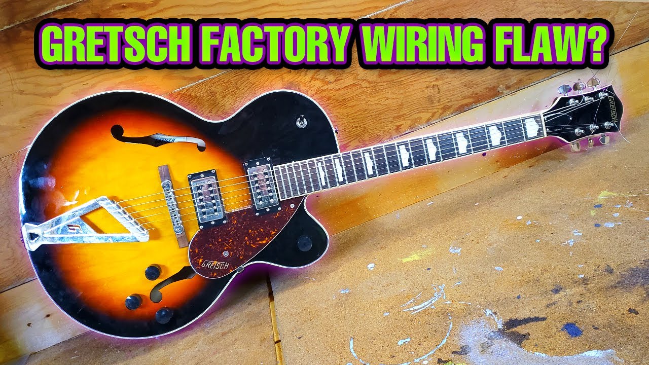 Gretsch Streamliner with factory wiring design flaw?