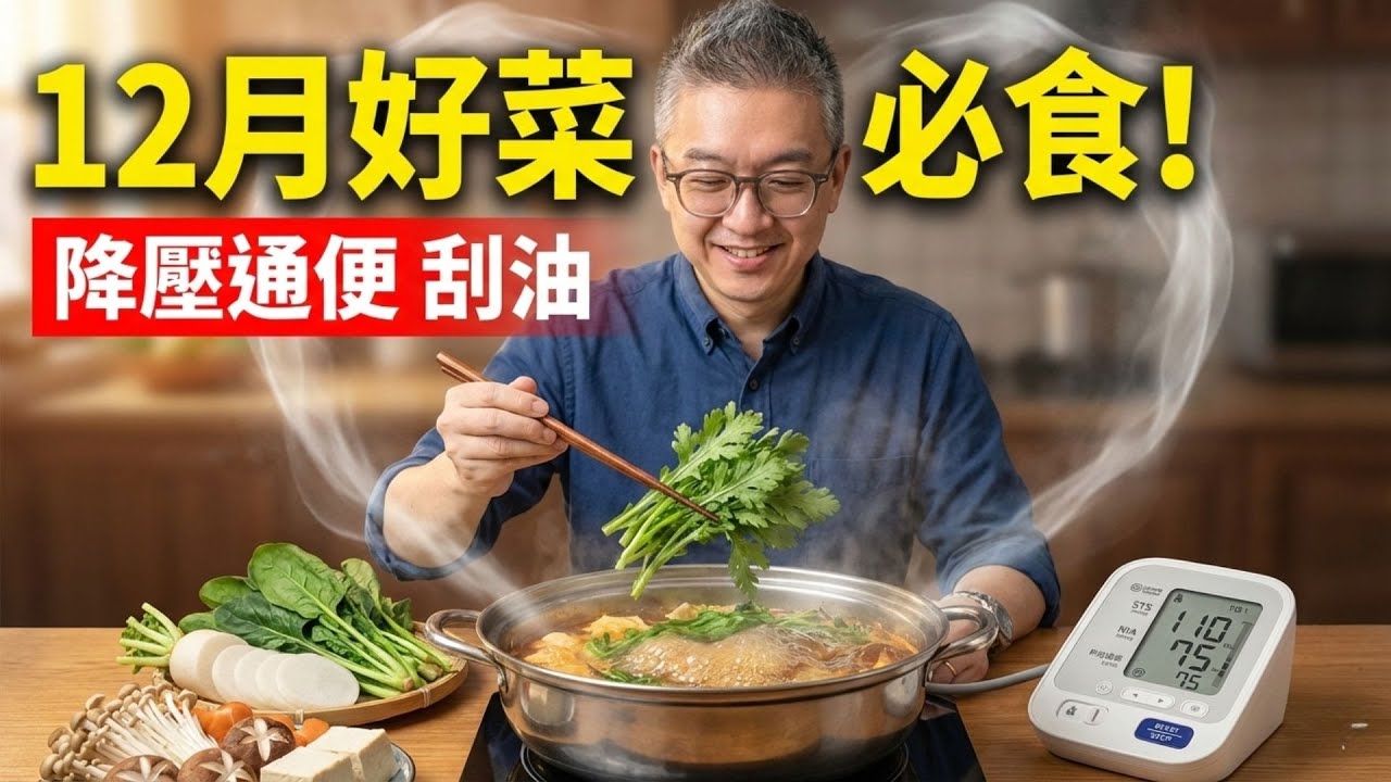 冬天食佢通血管快過食藥？Tomson 推薦12月必買6種「救命菜」！第1種係天然降壓藥，好多人打邊爐只識食肥牛｜老伙靚湯